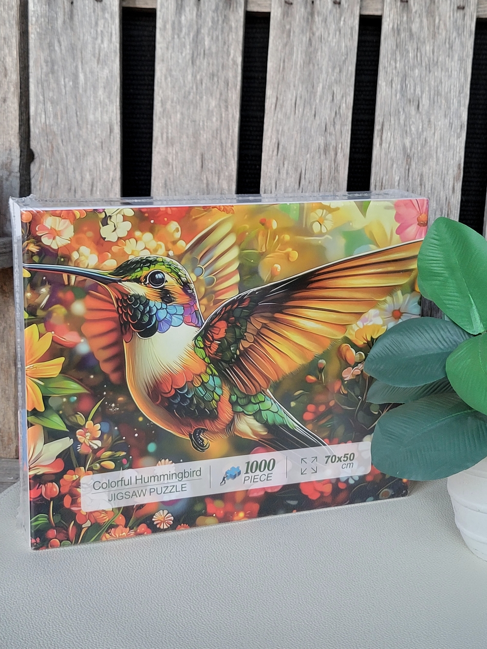 Colorful Blueforest Hummingbird 1000-Piece Jigsaw Puzzle - Vibrant Multi-Color